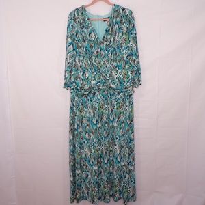 *Wearabouts Ikat Print Maxi Dress, Sz 2X